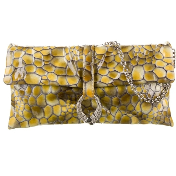 Liberty of London Croco Evening Clutch with Silver-tone Hardware - Picture 12 of 16